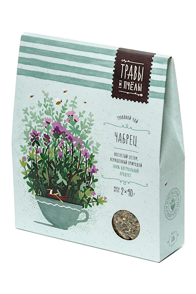 Травы и Пчелы “ЧАБРЕЦ” Herbs and bees Herbal Tea Thyme Loose 80g