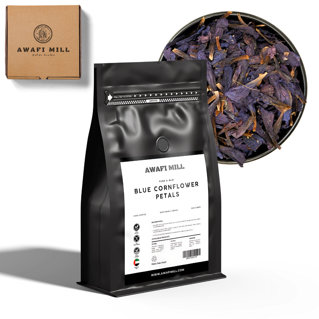 AWAFI MILL Blue Cornflower Petals (Food-Grade) | Centaurea cyanus