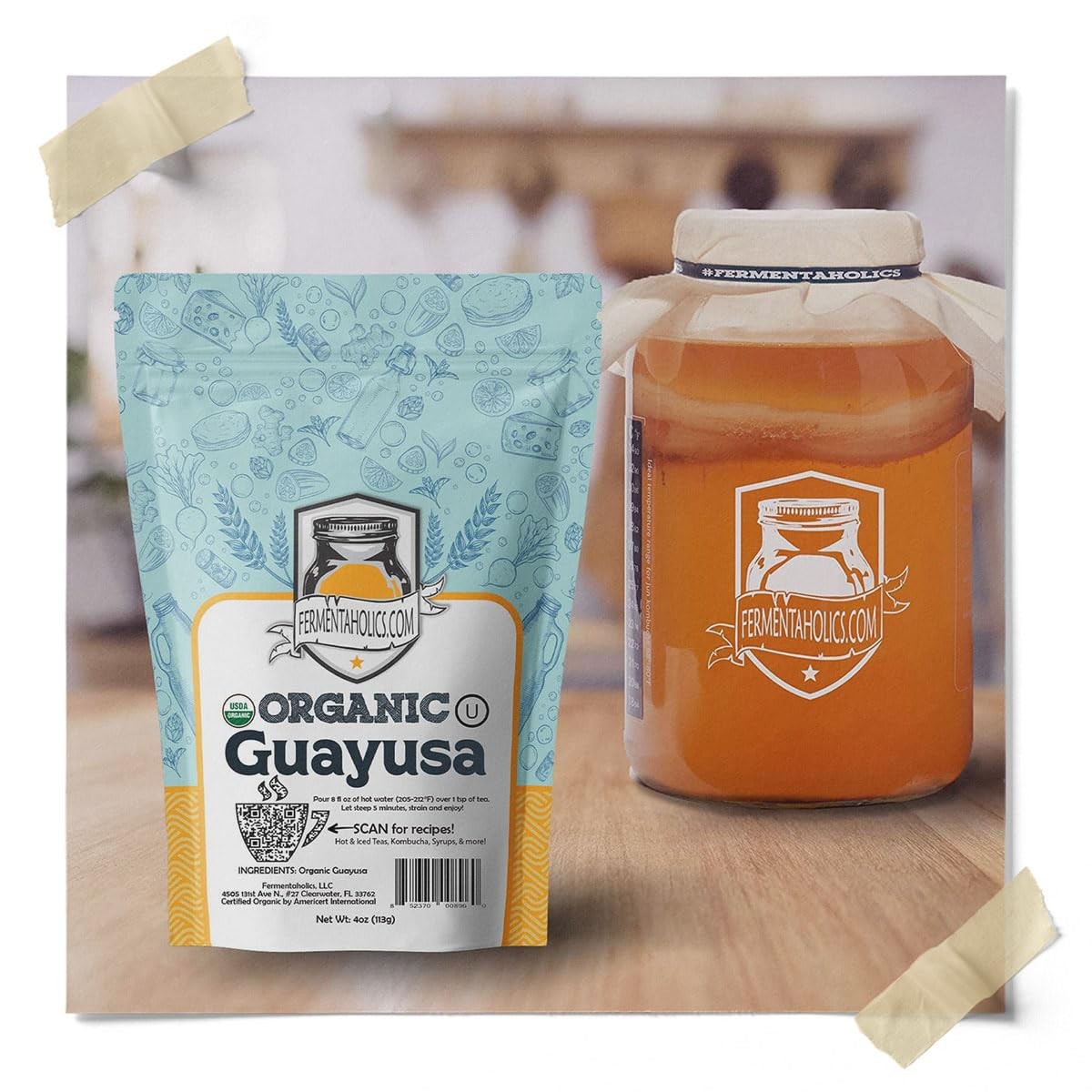 Guayusa Tea – 4 oz – USDA Certified Organic Loose Leaf – OU Kosher – Energizi…