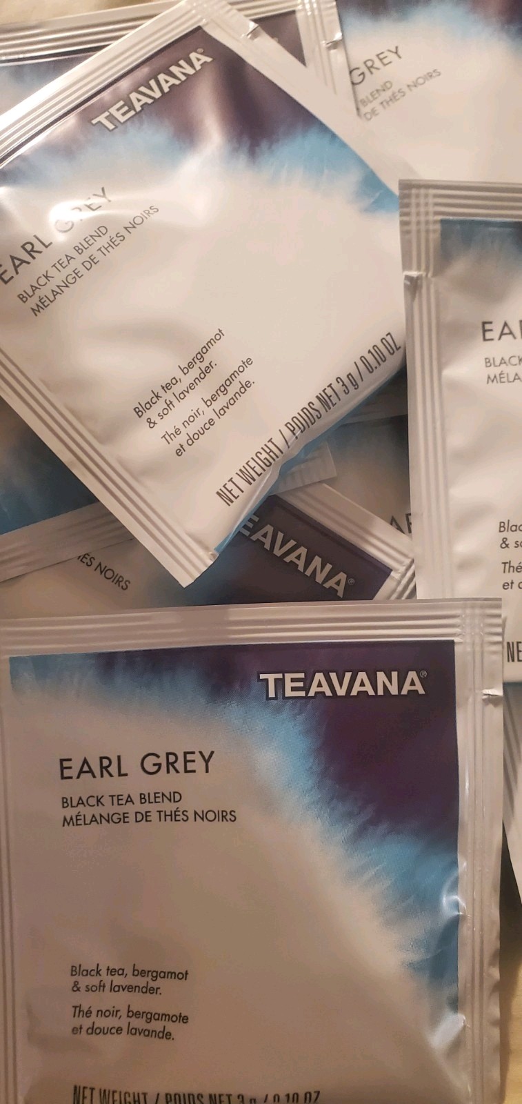 💙 DELICIOUS STARBUCKS TEAVANA EARL GREY 10 SACHETS 2024 BLUE TEABAGS ❤️