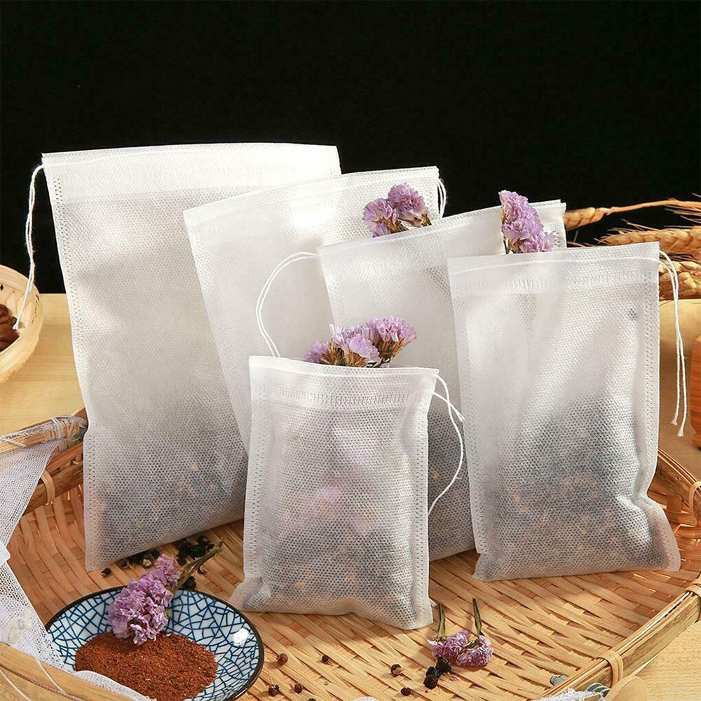 10-5000pcs Disposable Filter Drawstring Flip Empty Teabag Herb Loose Tea Bag LOT