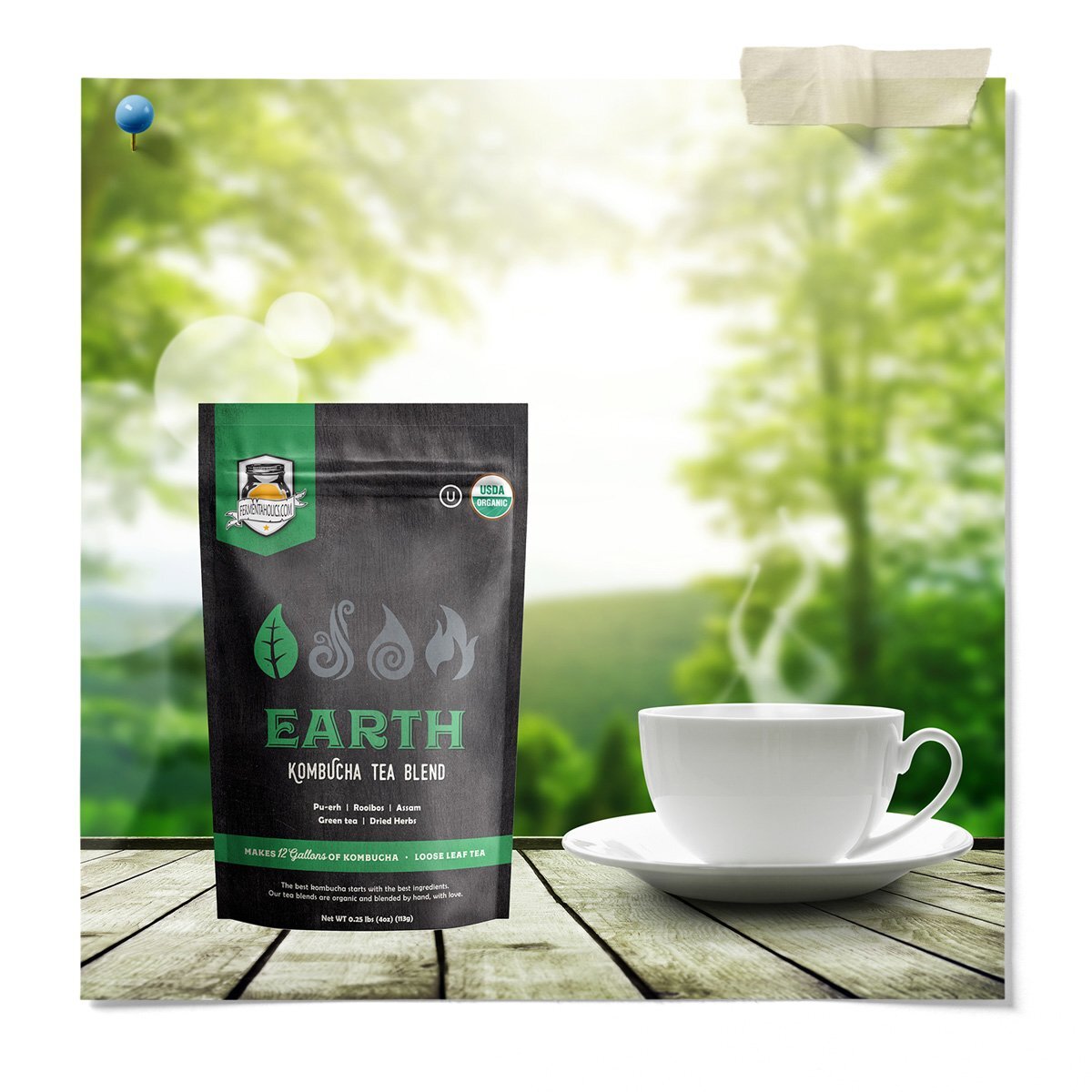 Earth Blend, Element Kombucha Tea Blends – Perfect for Brewing Kombucha