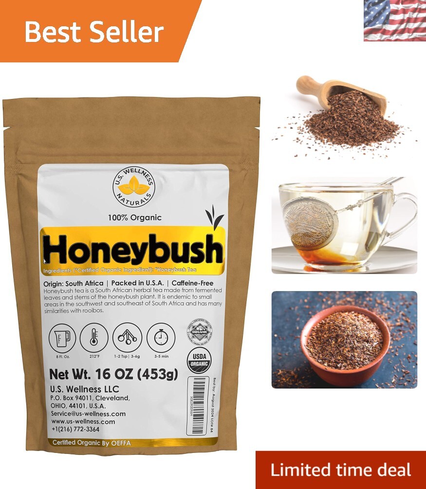 Sweet & Aromatic South African Honeybush Loose Leaf Tea 1LB – 200+ Cups