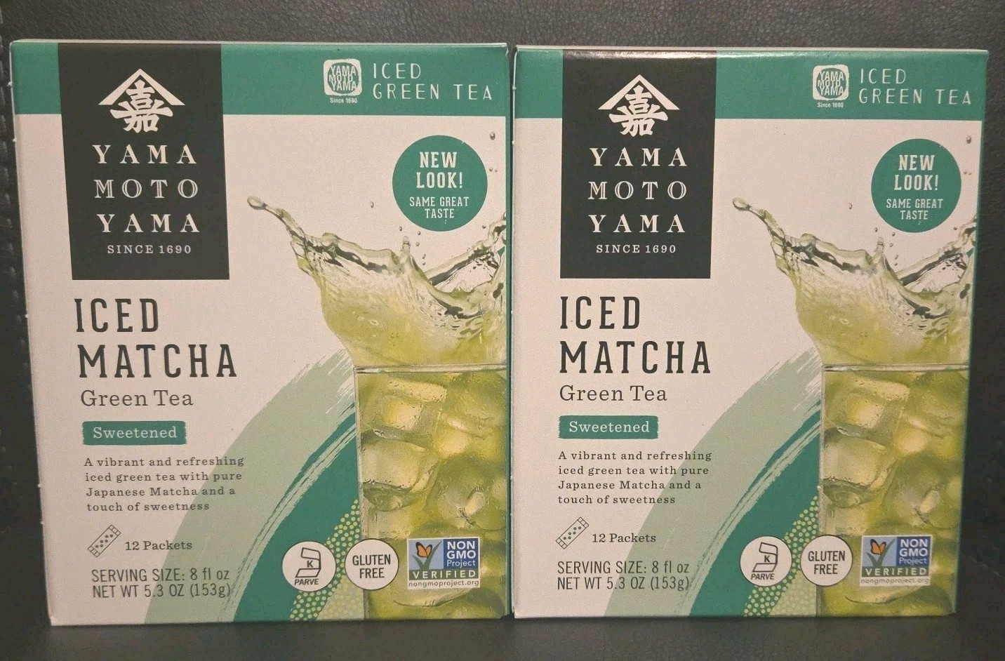 2 Box – Japanese Yamamotoyama Iced Matcha Green Tea Sweetened (24 Packets Total)