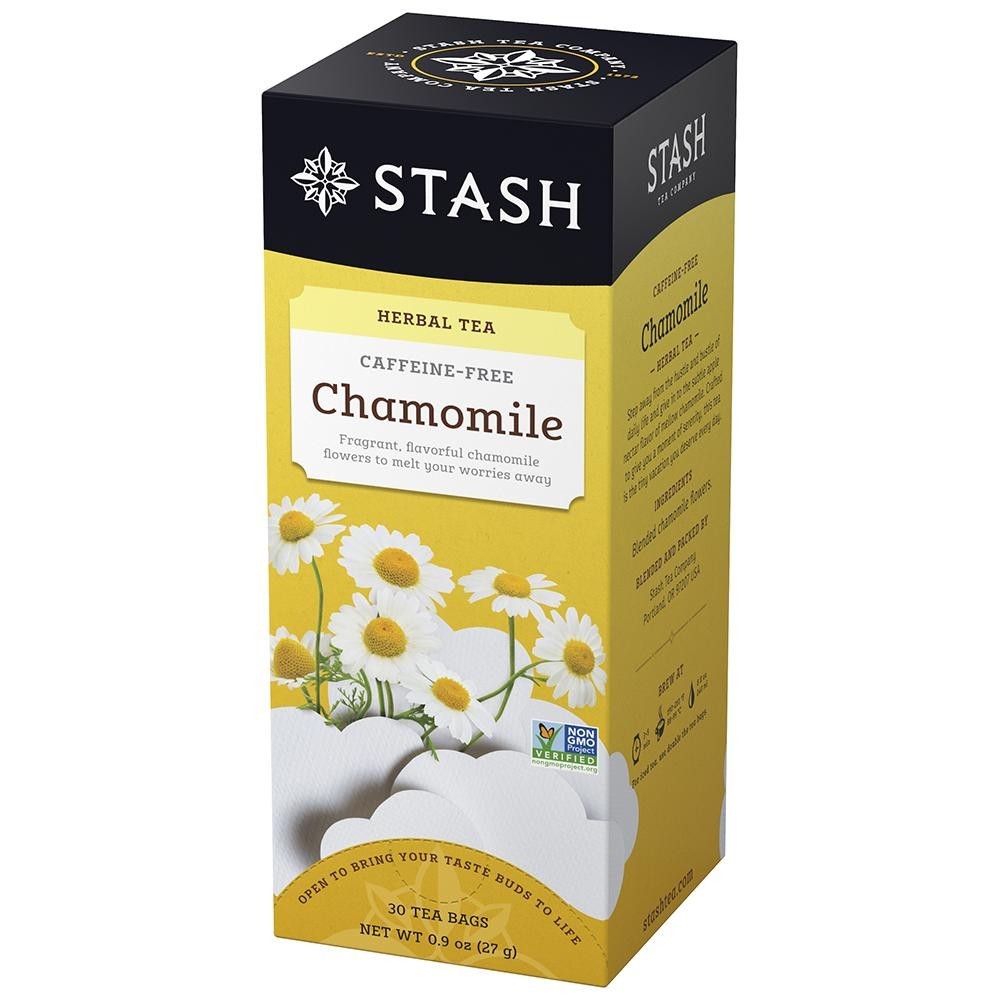 CHAMOMILE TEA 30 Bags Non-GMO Kosher Stash Tea CAFFEINE FREE