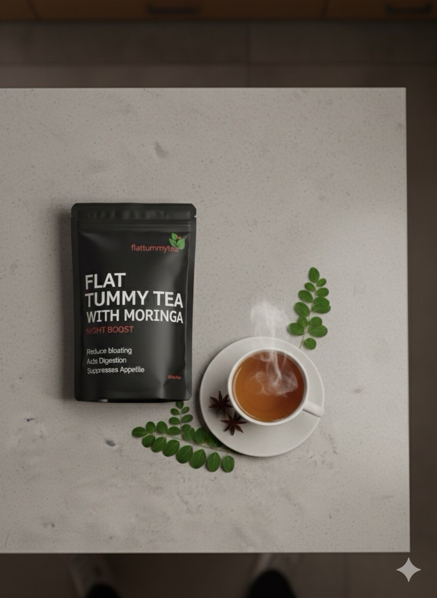 Moringa bundle Capsules+Flat Tummy Tea With Moringa 28 Tea Bags Slim Tea deal!