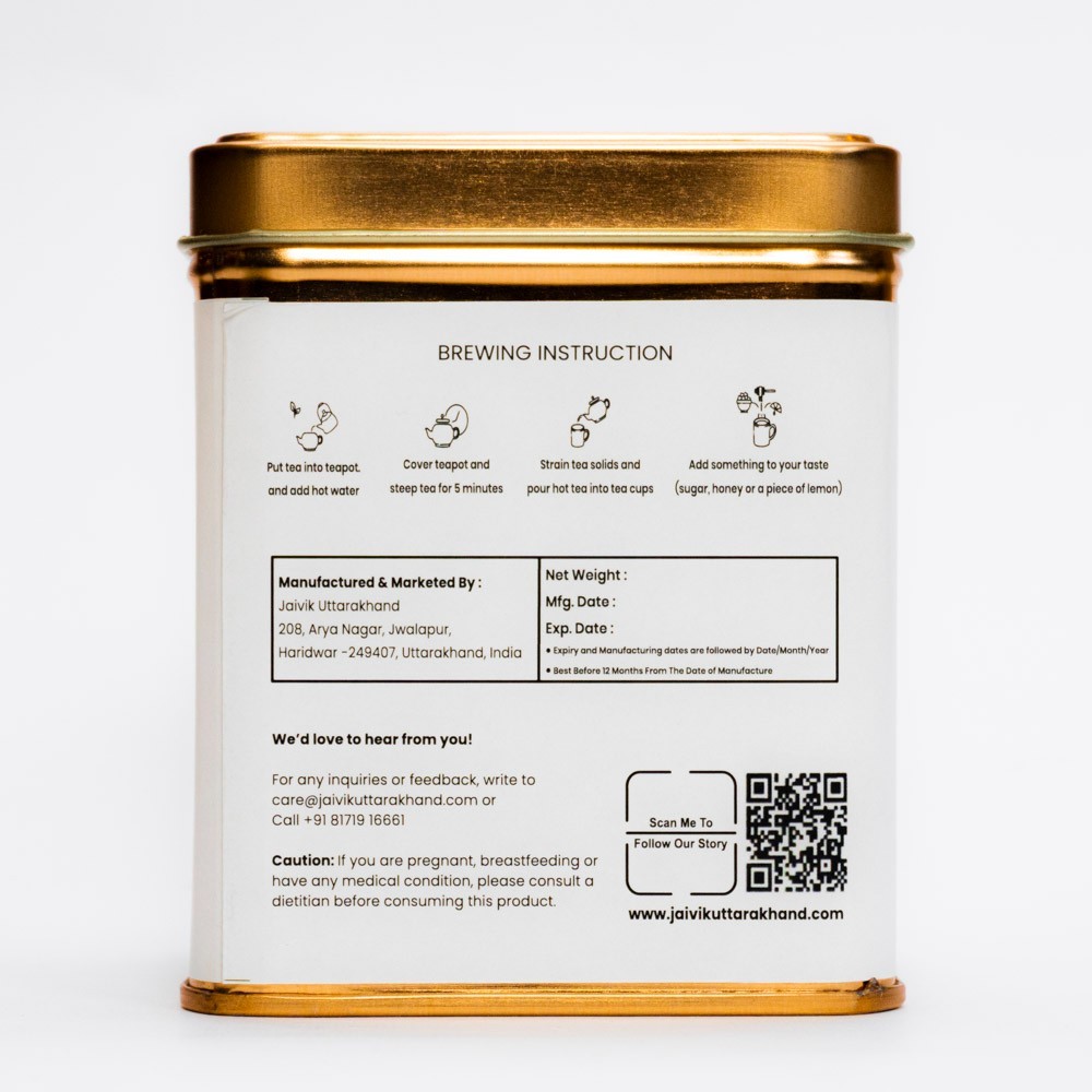 Jaivik Uttarakhand – Lemongrass Tea, Dried Cymbopogon Loose Leaves, fever grass