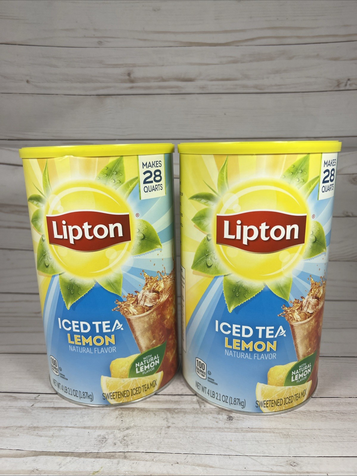 Lipton Sweetened Iced Tea Mix Lemon 28 Quarts Powder 8/2026