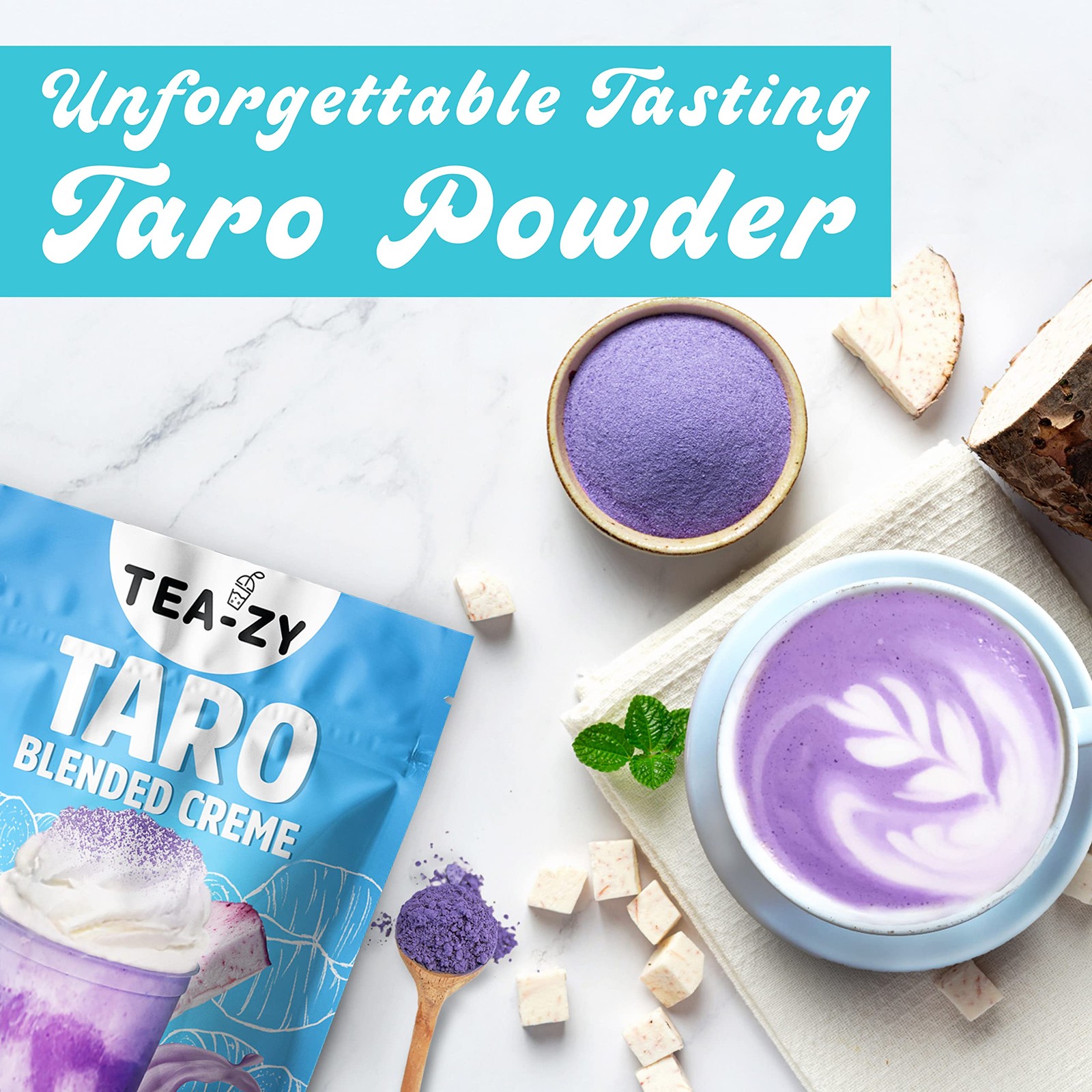 Taro milk tea powder [2.95 lbs] (45 servings) taro powder for bubble tea. Bul…