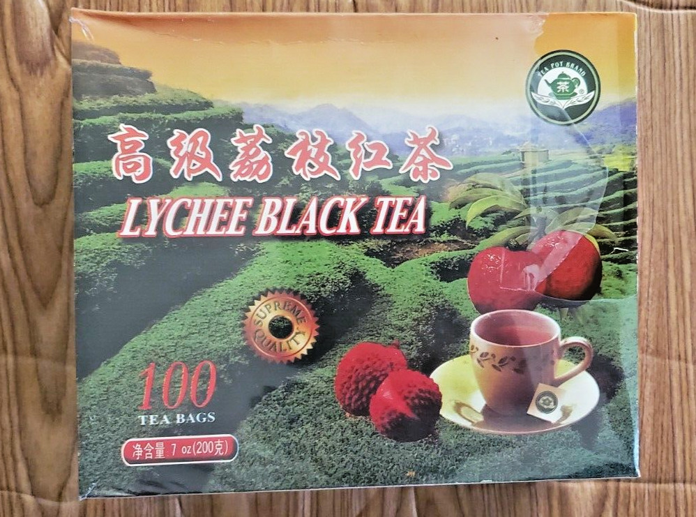 LYCHEE BLACK TEA 100 TEA BAGS