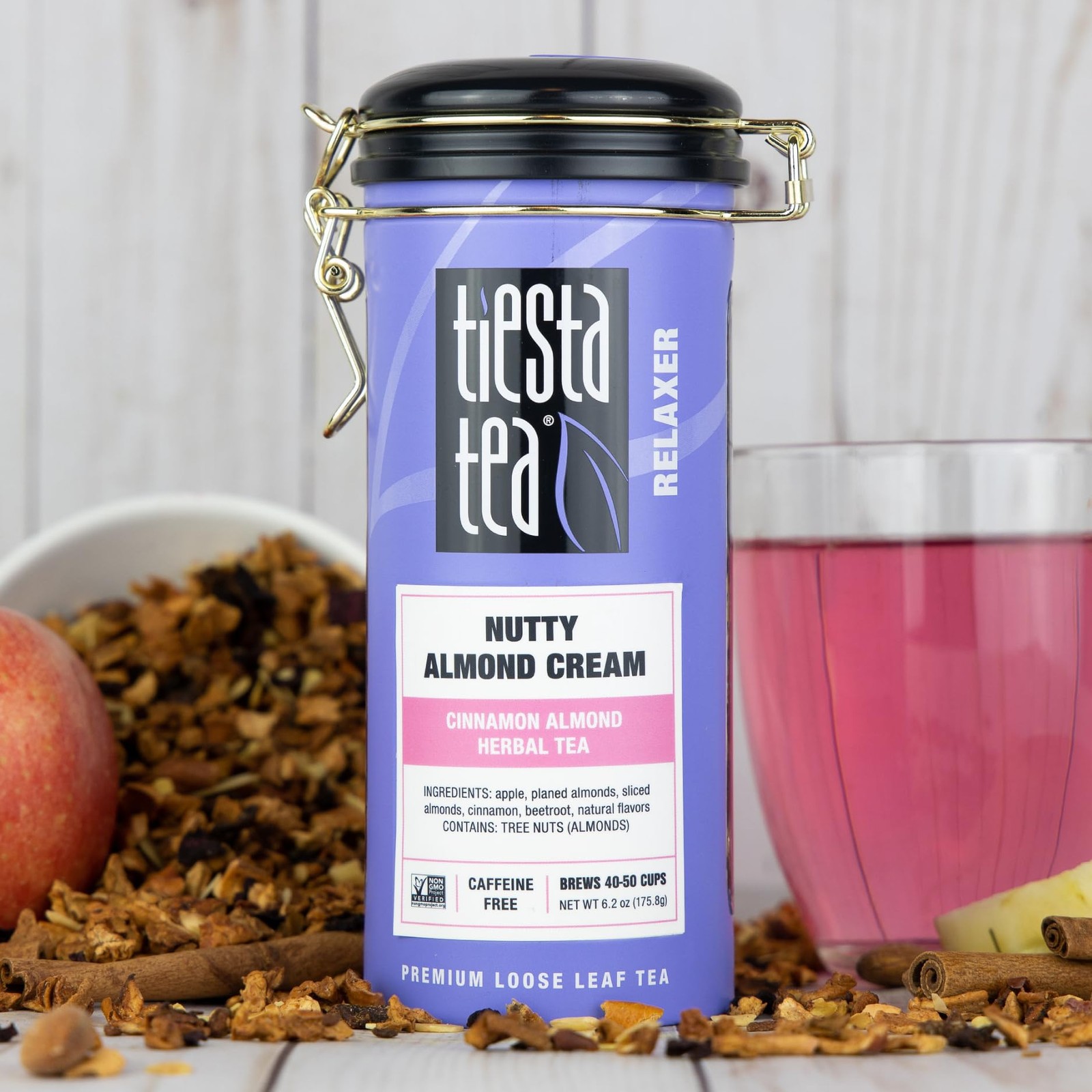 Tiesta Tea – Nutty Almond Cream, Loose Leaf Cinnamon Almond Herbal Tea,