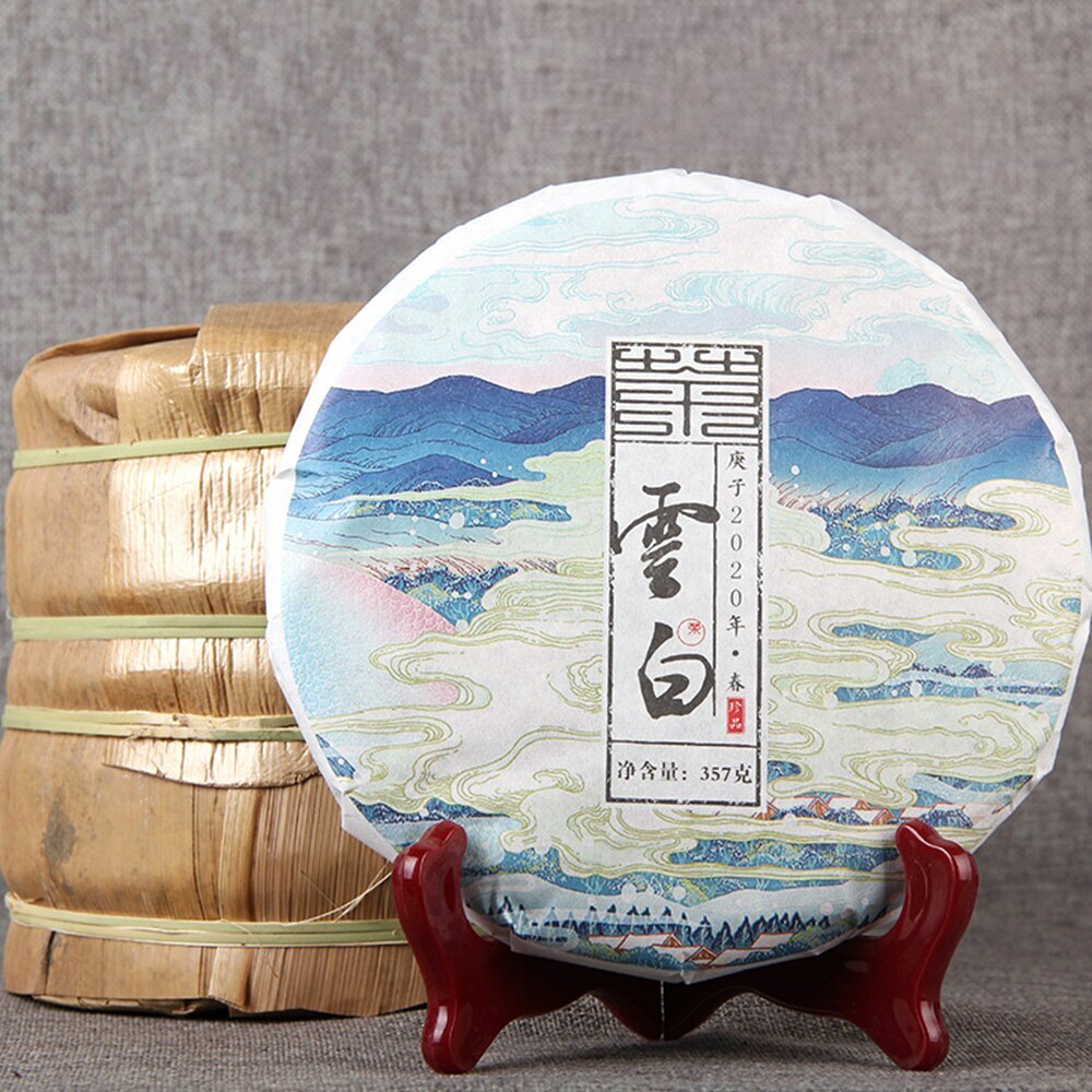 357g Golden White Sheng Puer Tea Cloud Beauty Premium Raw Herbal Tea