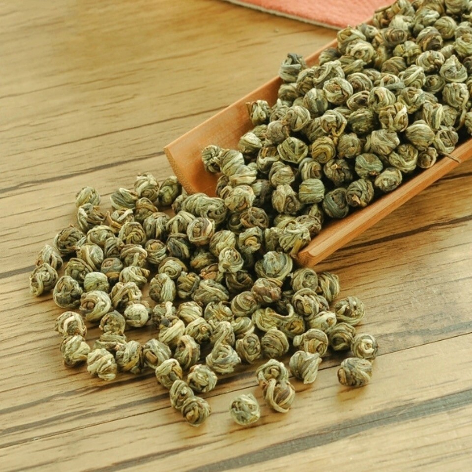 asmine Dragon Pearl Tea Chinese Green Tea Hand Rolled Flower Tea Premium