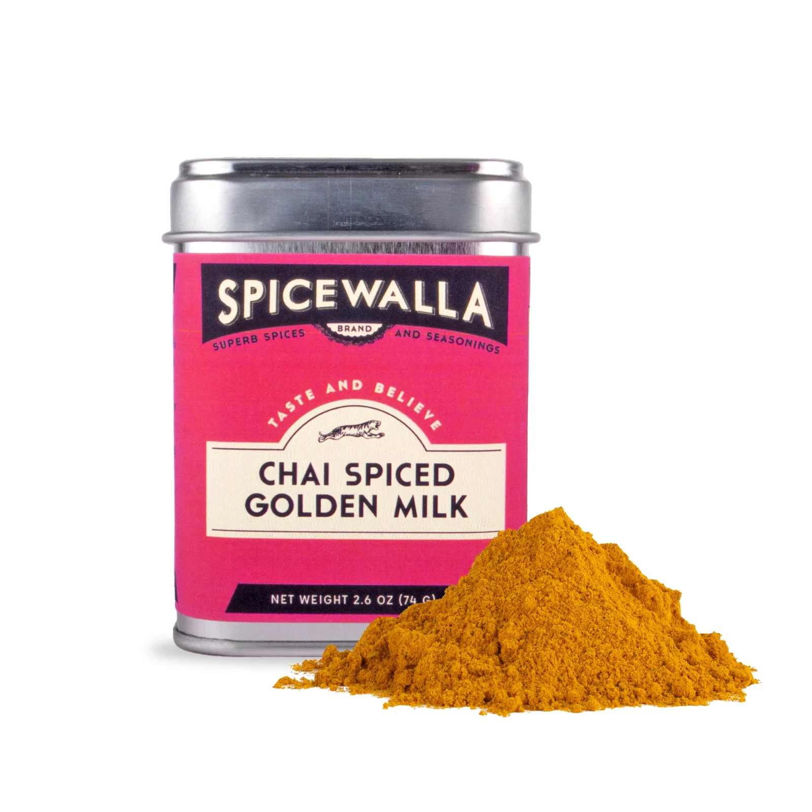 Chai Spiced Golden Milk Drink Mix Powder By Spicewalla 2.6 oz
