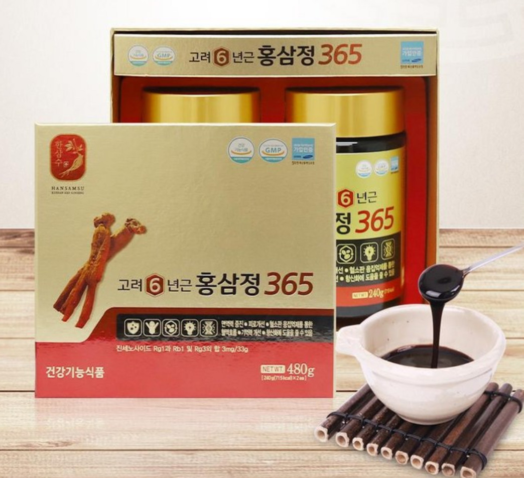 Korea #1 Korea 6 Years Red Ginseng Extract 365/ Saponin/ Panax (240g x 2ea)