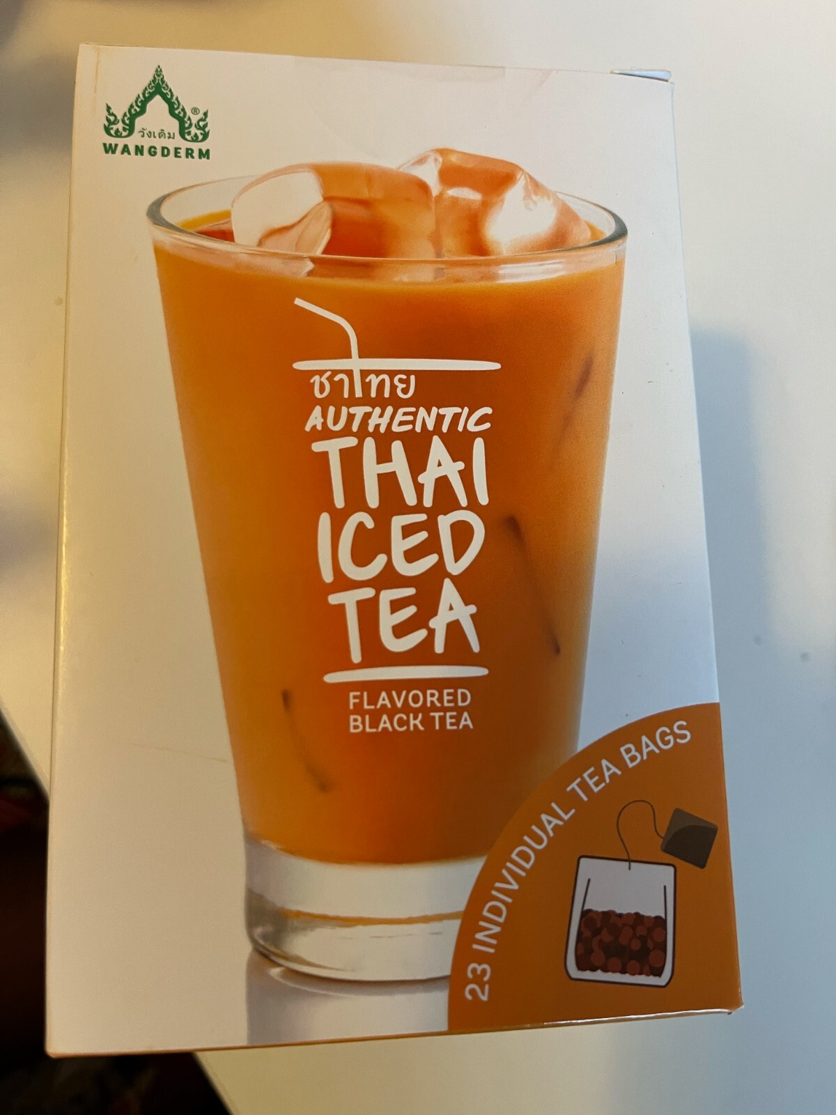 Authentic Thai Iced Tea Flavored Black Tea,23 tea bags BEST BY MARCH 23 2027