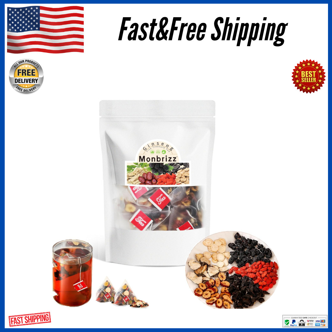 Monbrizz kidney tea formula Ginseng Six treasure tea te divina maca root Goji…