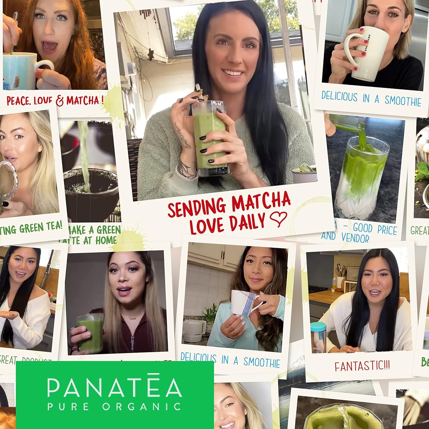 PANATEA Certified Organic Matcha Green Tea Powder | 1 LB 1 Pound (Pack of 1)