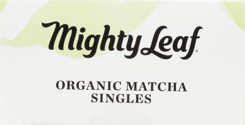 Mighty Leaf Tea, Organic Matcha Green Tea Singles – 1 Box of 12 Single Serve …