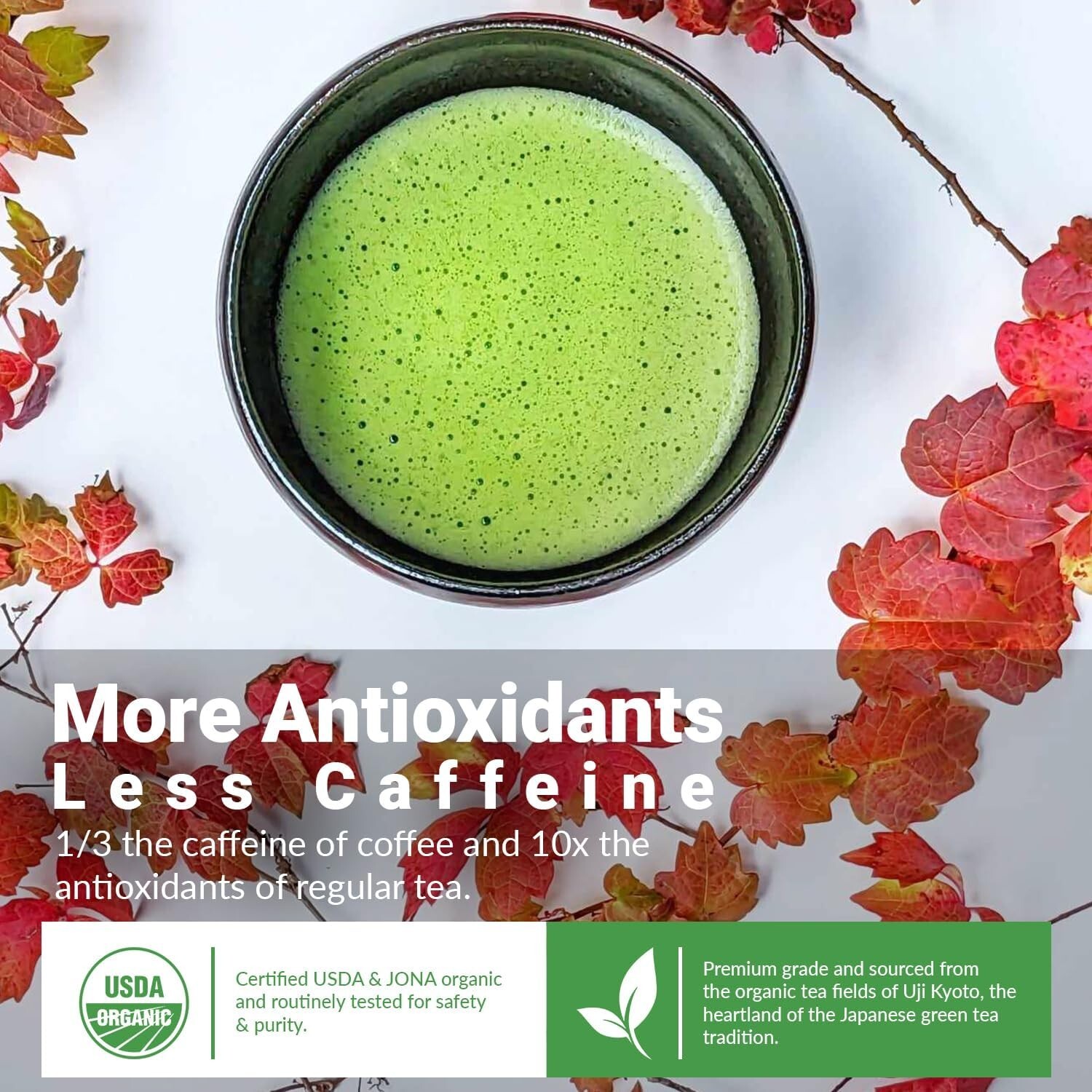 Matcha Moon Kyoto Uji Matcha Organic Additive-Free Powder 30g ×3can