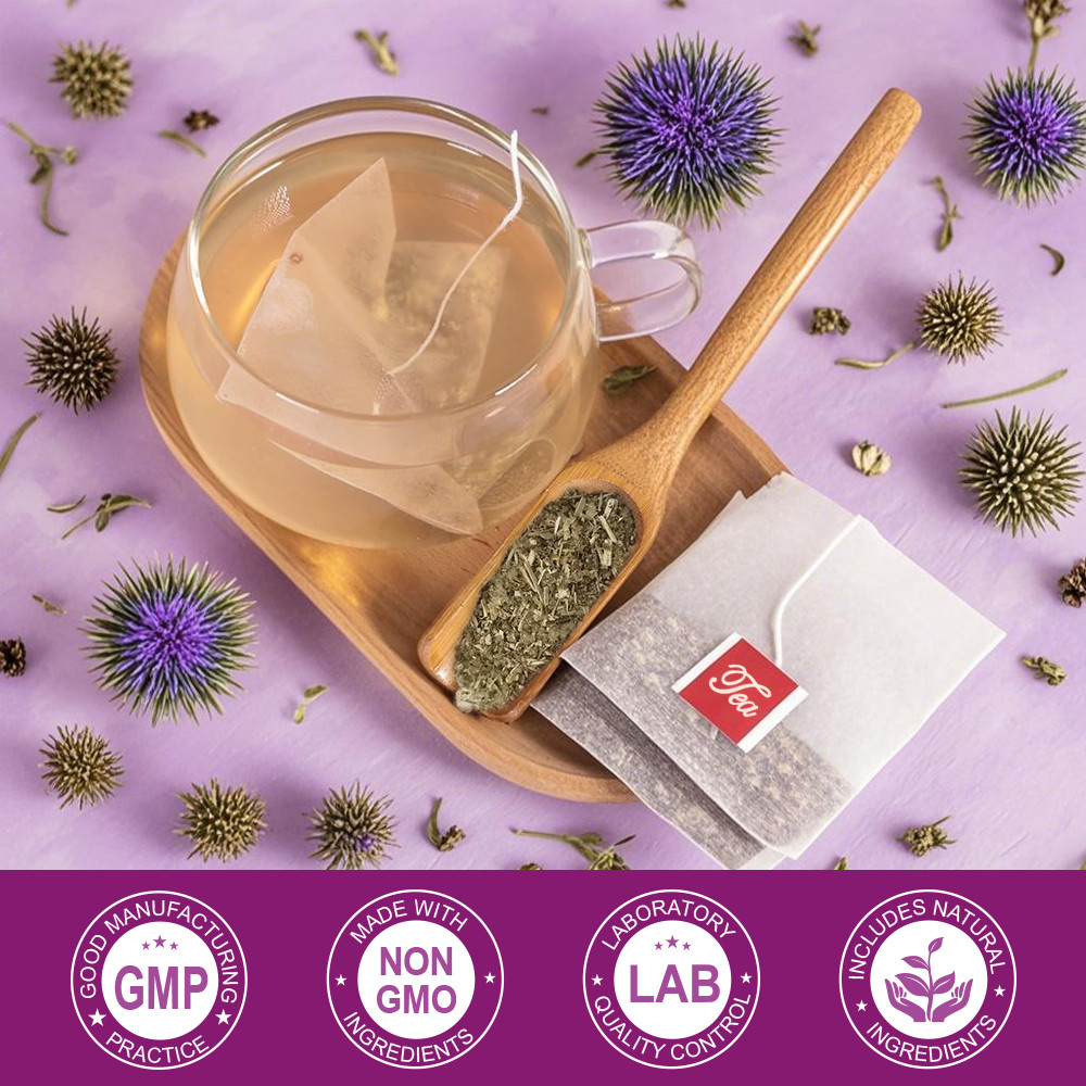 Organic Milk Thistle Seed Tea Bags – 24 Count Liver Cleanse & Detox Support