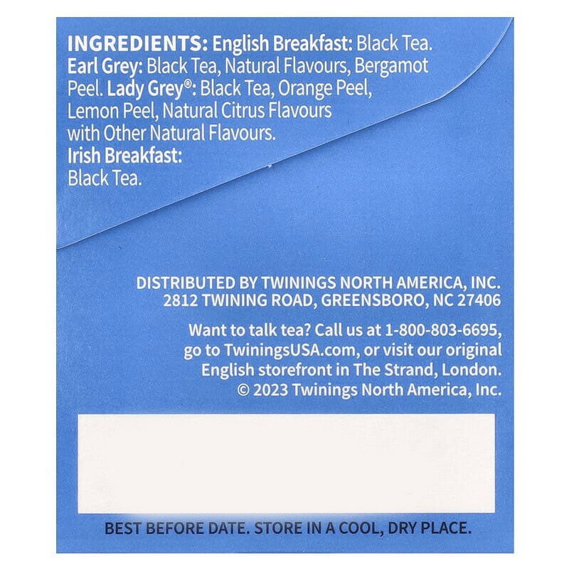 Twinings Black Tea Variety Pack – 20 tea bags (Pack of 4)