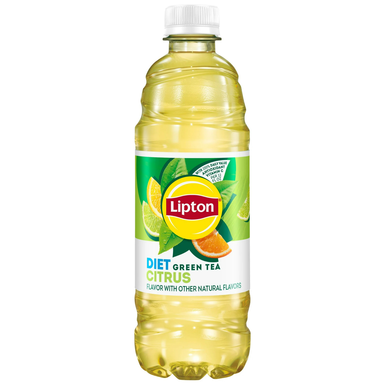 Lipton Diet Green Tea Citrus Iced Tea, Bottled Tea Drink, 16.9 fl oz, 12 Pack Bo