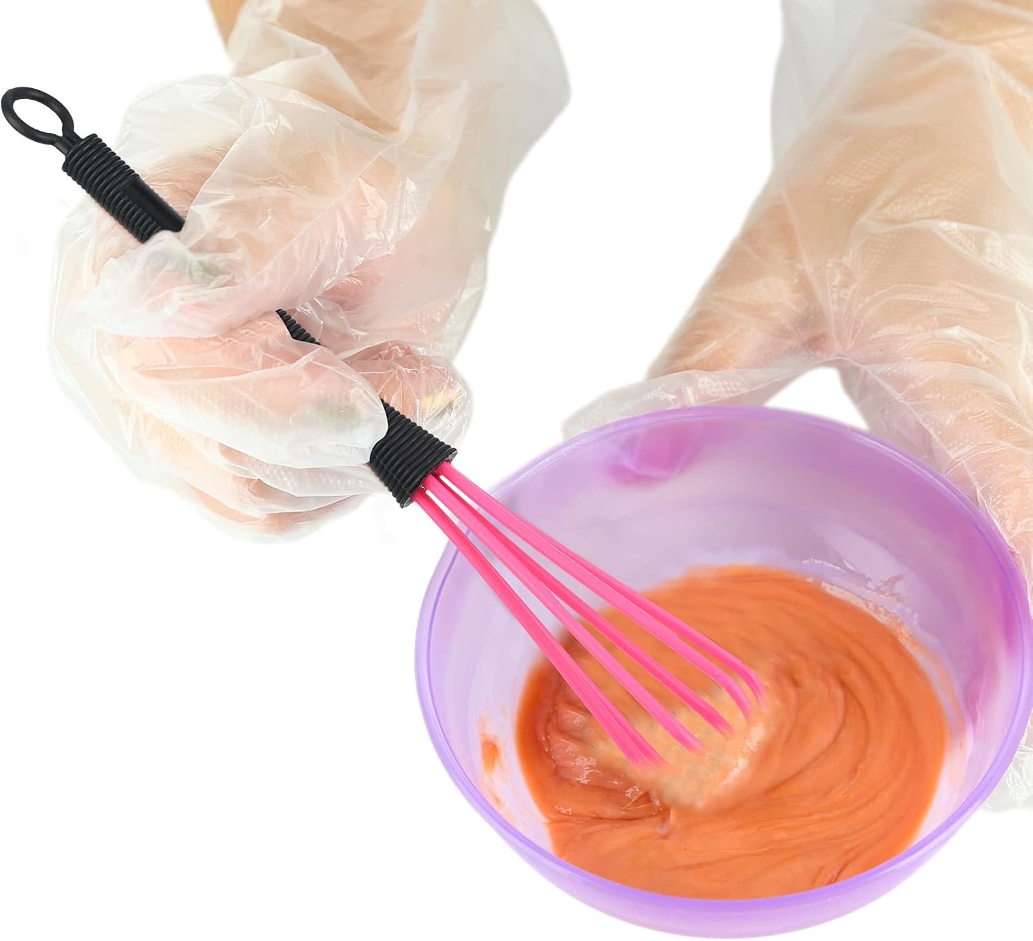 12 Pack Hair Color Whisk green, blue, purple, yellow, pink, black, dark red