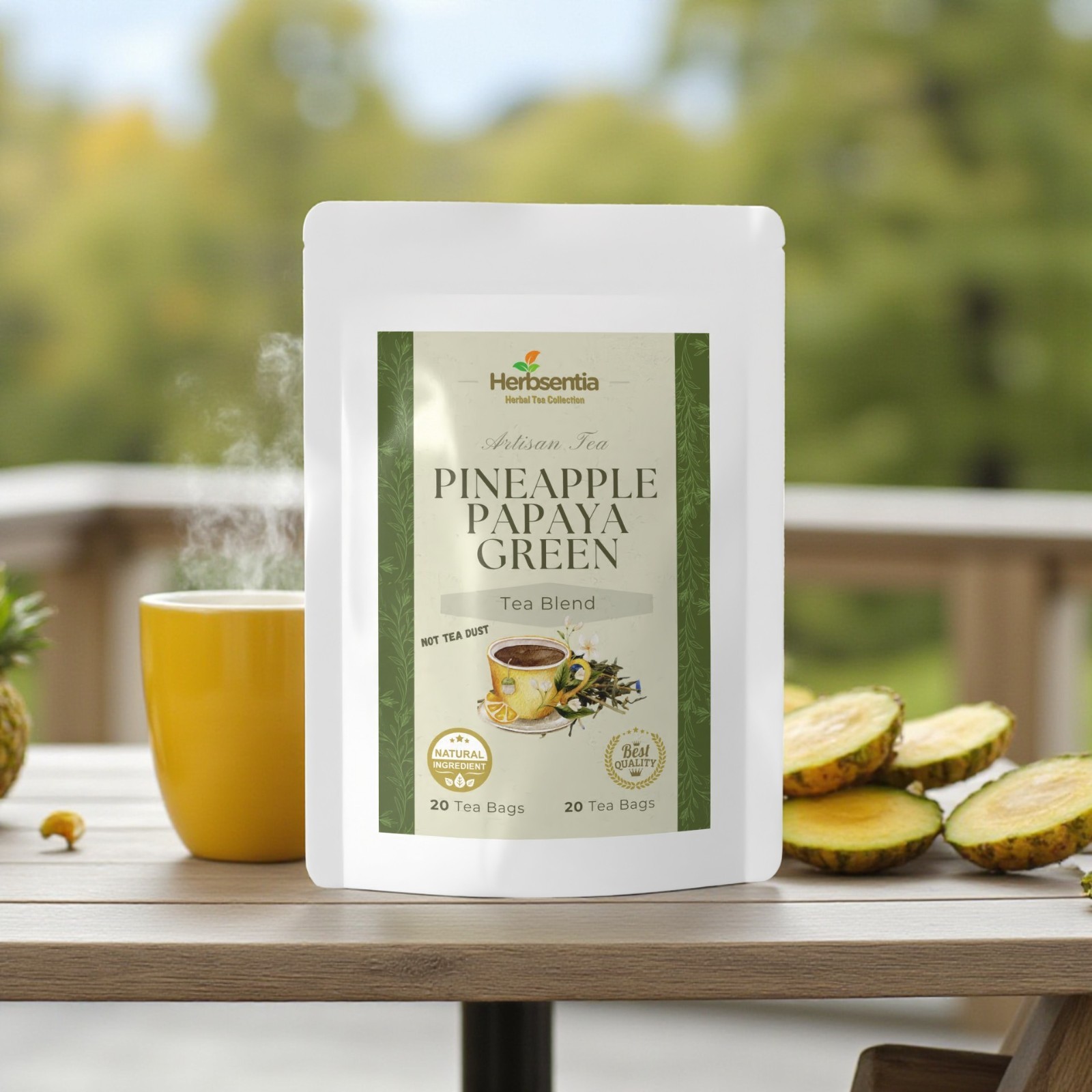 Pineapple Papaya Green Tea