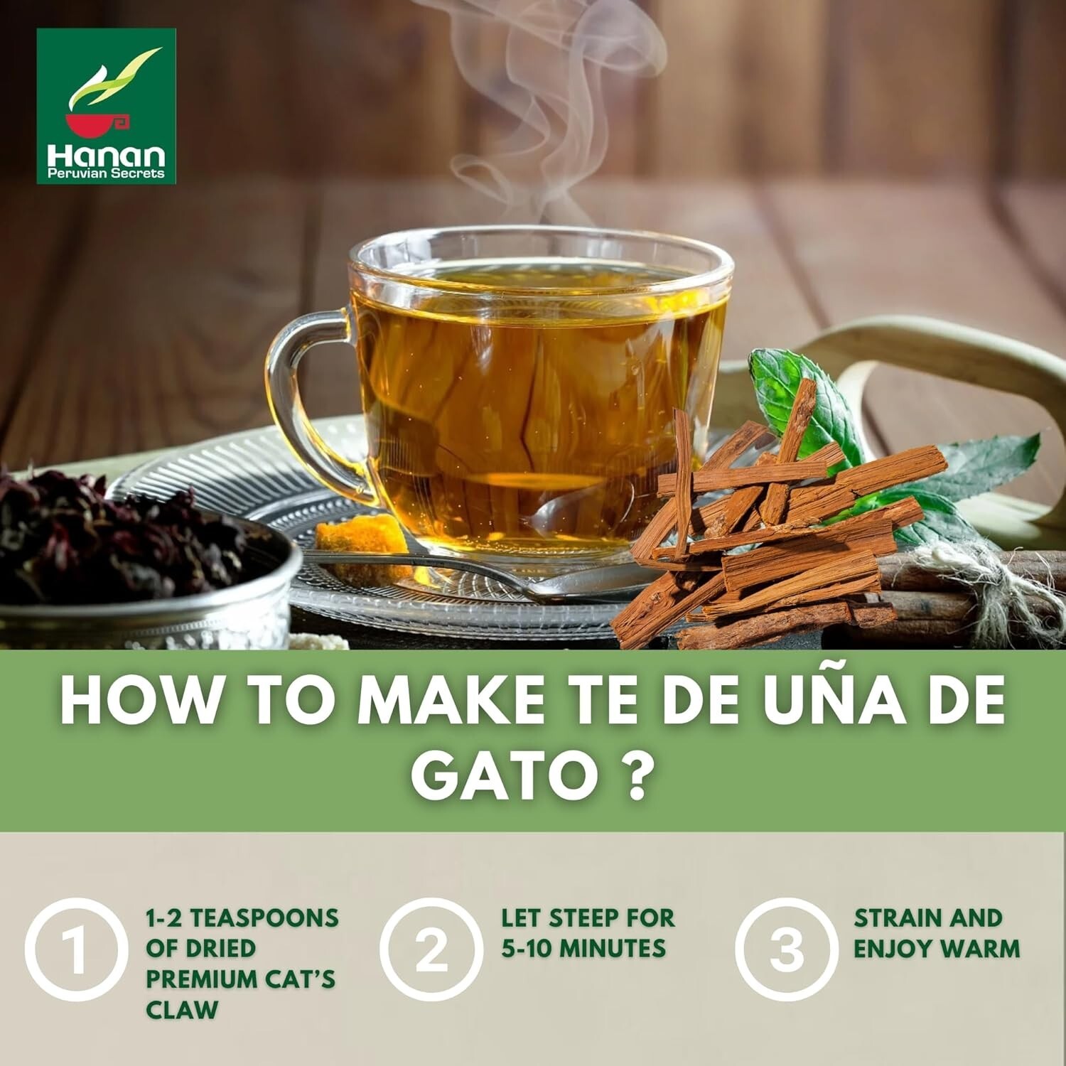 Te de Uña de Gato 80g – Cat’s Claw Loose Leaf Tea for Joint Support from Peru