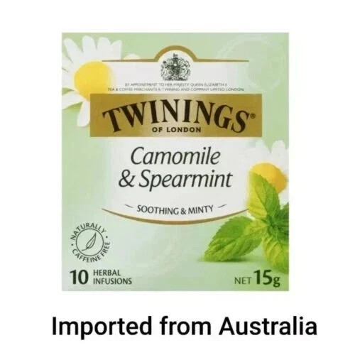 2 X Twinings of London Tea 10pk (Chamomile & Spearmint) Free Shipping World Wide