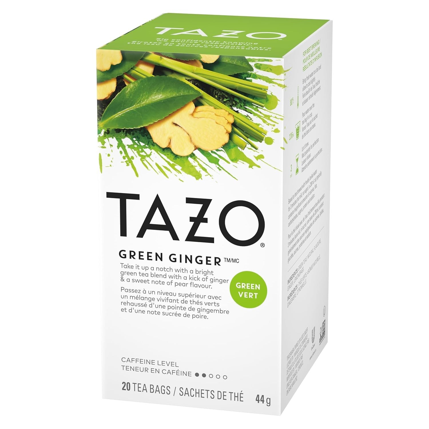 TAZO Green Ginger Tea Bags, 20 Count