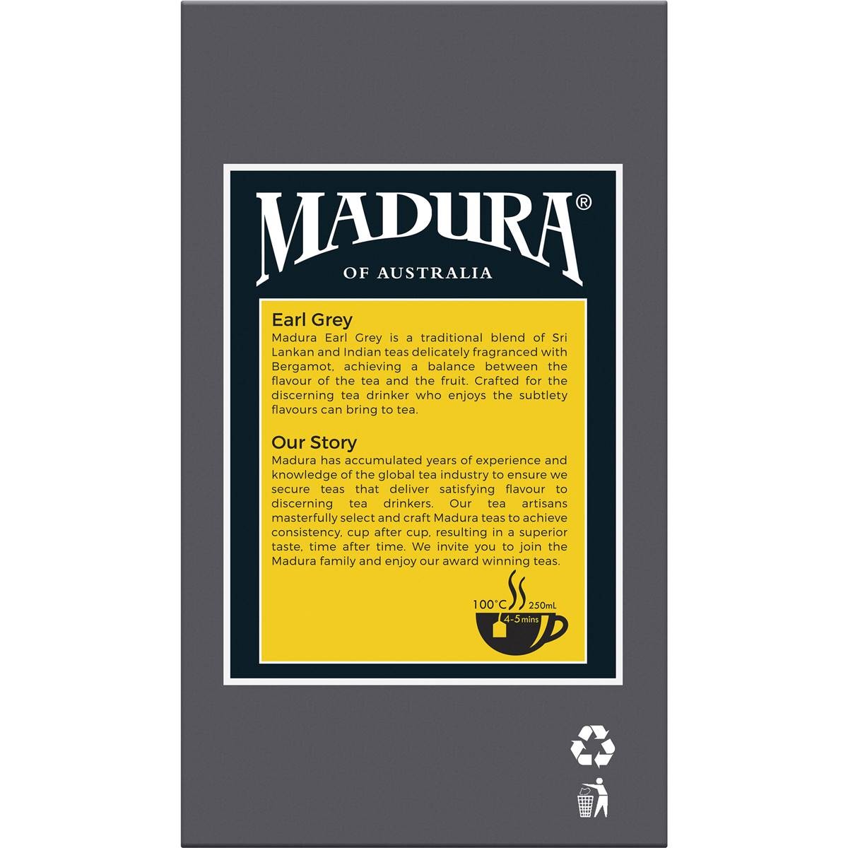 Madura Earl Grey Tea Bags 50 Pack