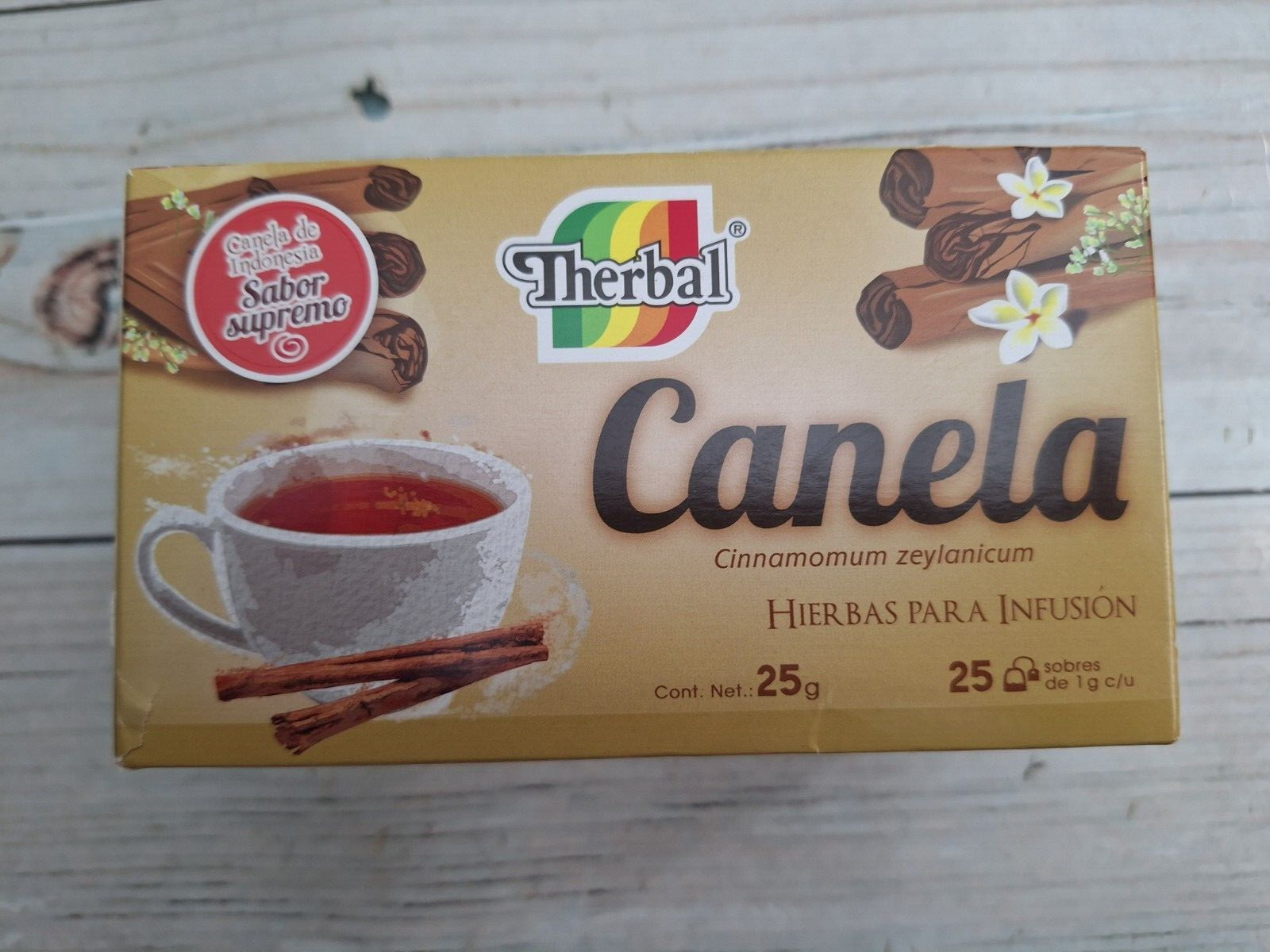 Te de Canela 25 Sobres 100% Natural- Tea 25 tea bags Cinnamon