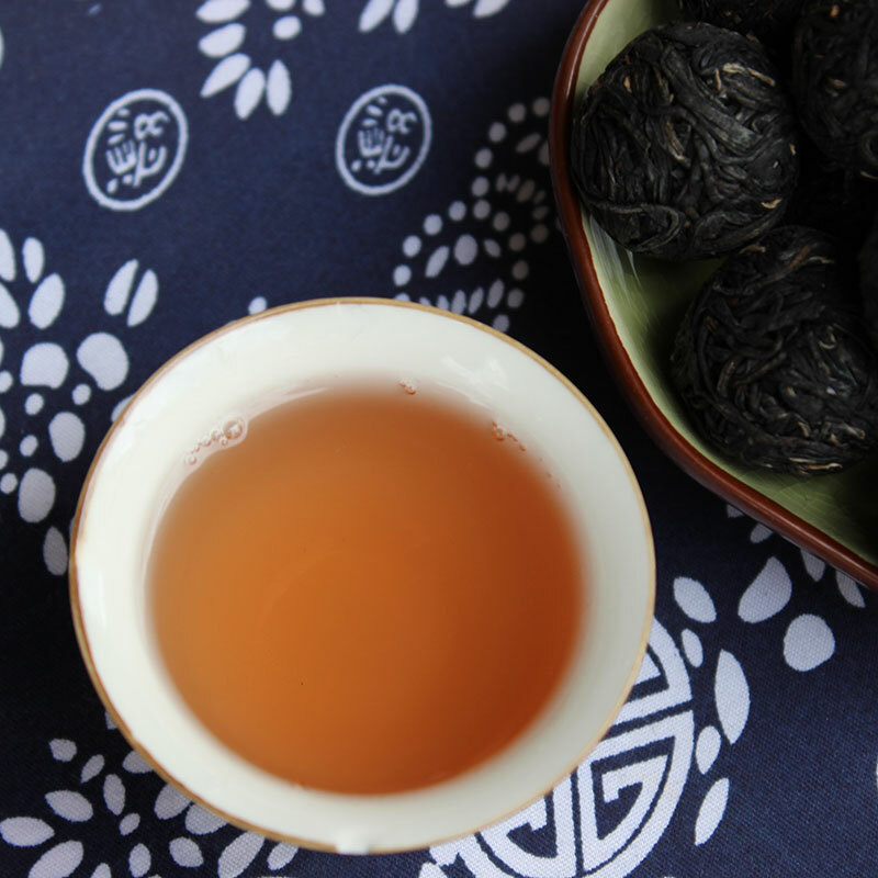 Jing Mai Zi Juan Long Zhu Pu-erh Tea Tuo 250g Raw Puer Tea Pu’er Purple Leaf