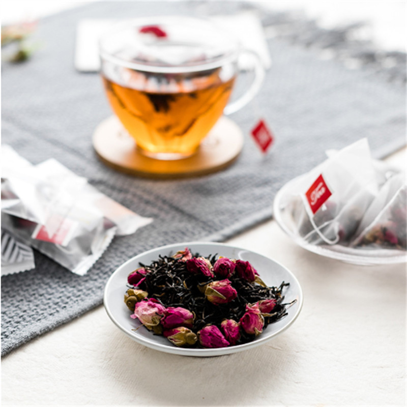 Rose Oolong Tea 12Pcs/Set 120g Pyramid Packing Organic Health Flower Tea