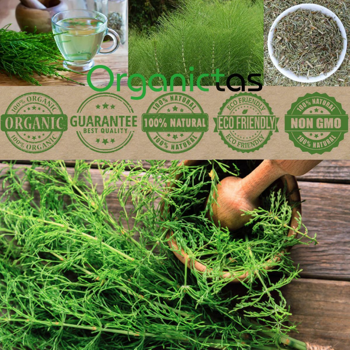 Organic Horsetail Herb Herbal Tea Dried Cut Equisetum Arvense 100g/3.53oz. Bio