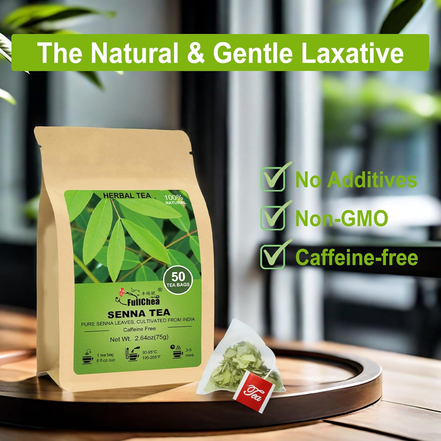 – Senna Tea, 50 Teabags, 1.5G/Bag – Naturally Senna Leaf Tea for Constipation…
