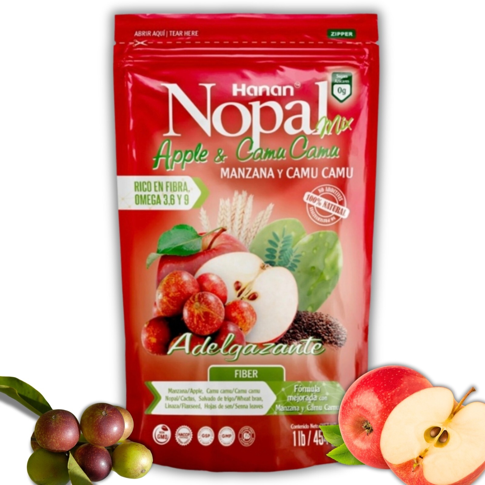 Manzana con Camu Camu 454g – 100% Natural Apple & Camu Camu Blend from Peru