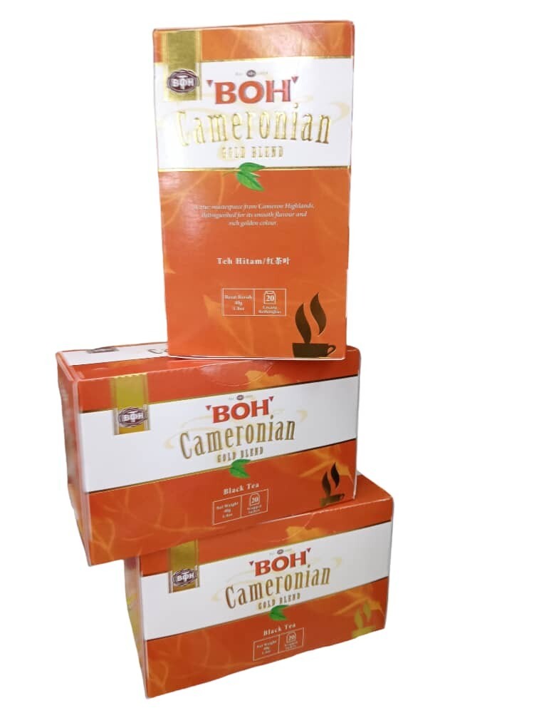 ‘BOH” BLACK TEA Cameronian Gold BlendH ( 3 boxes X 20 tea bags )