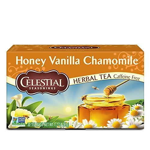 Celestial Seasonings Herbal Tea, Honey Vanilla Chamomile, 20 Count (Pack of 6)