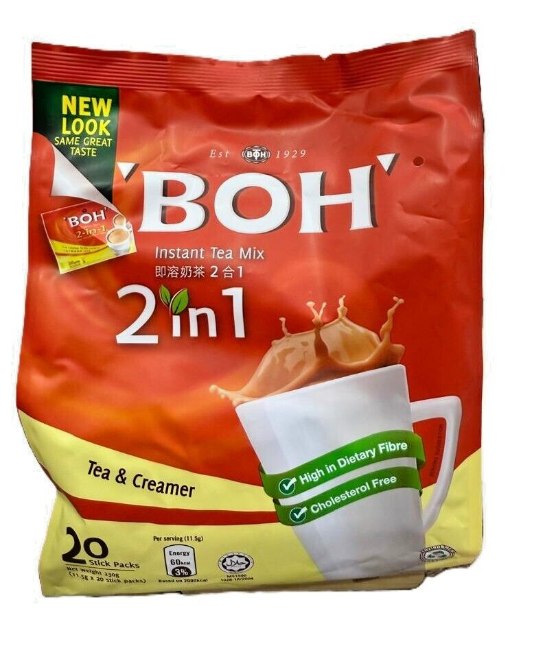 BOH Instant tea Mix 2 In 1 Tea & Creamer 20s x 11.5g – 2 Packs