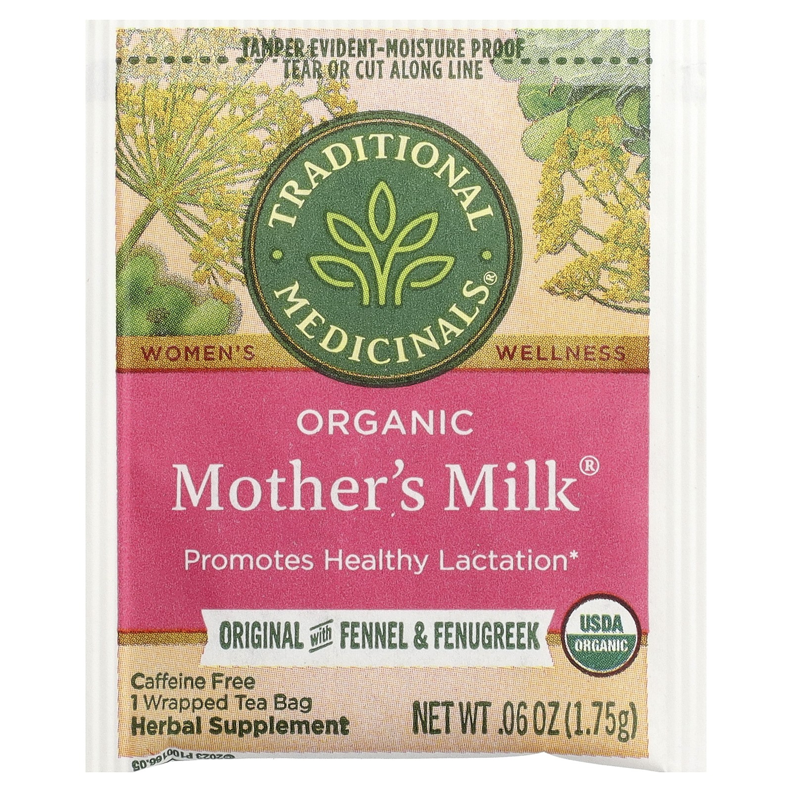 Organic Mother’s Milk®, Original with Fennel & Fenugreek, Caffeine Free, 16