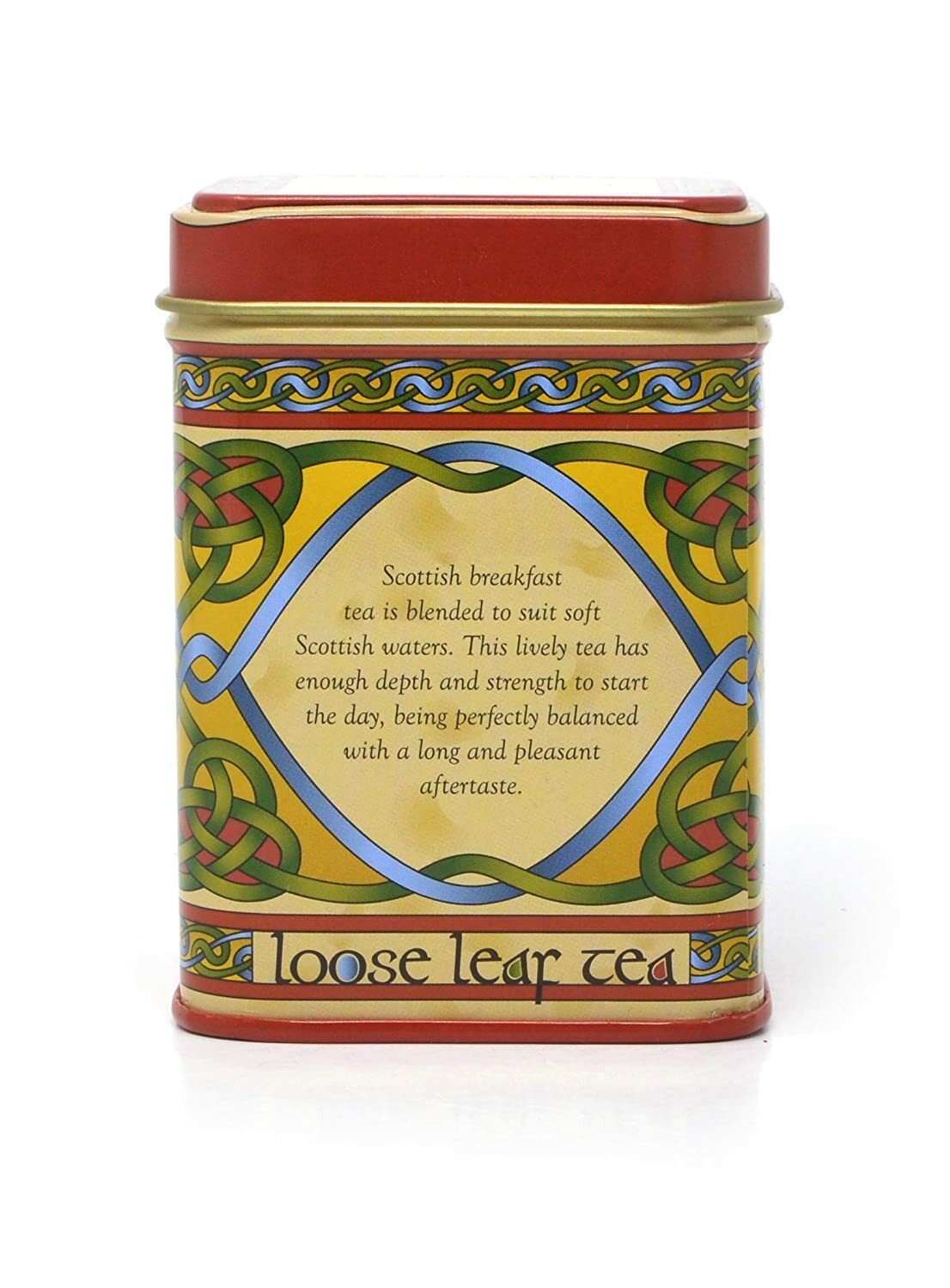 Scottish Breakfast Tea Blend 40g Celtic Knot Design Tin Loose Leaf India Ceylon