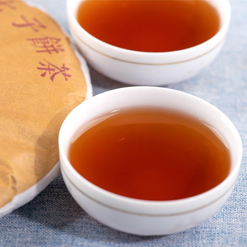 357g Yunnan Pu’er Tea Ripe Tea Cake Eight Years Chen Yun Menghai Qizi Cake Tea