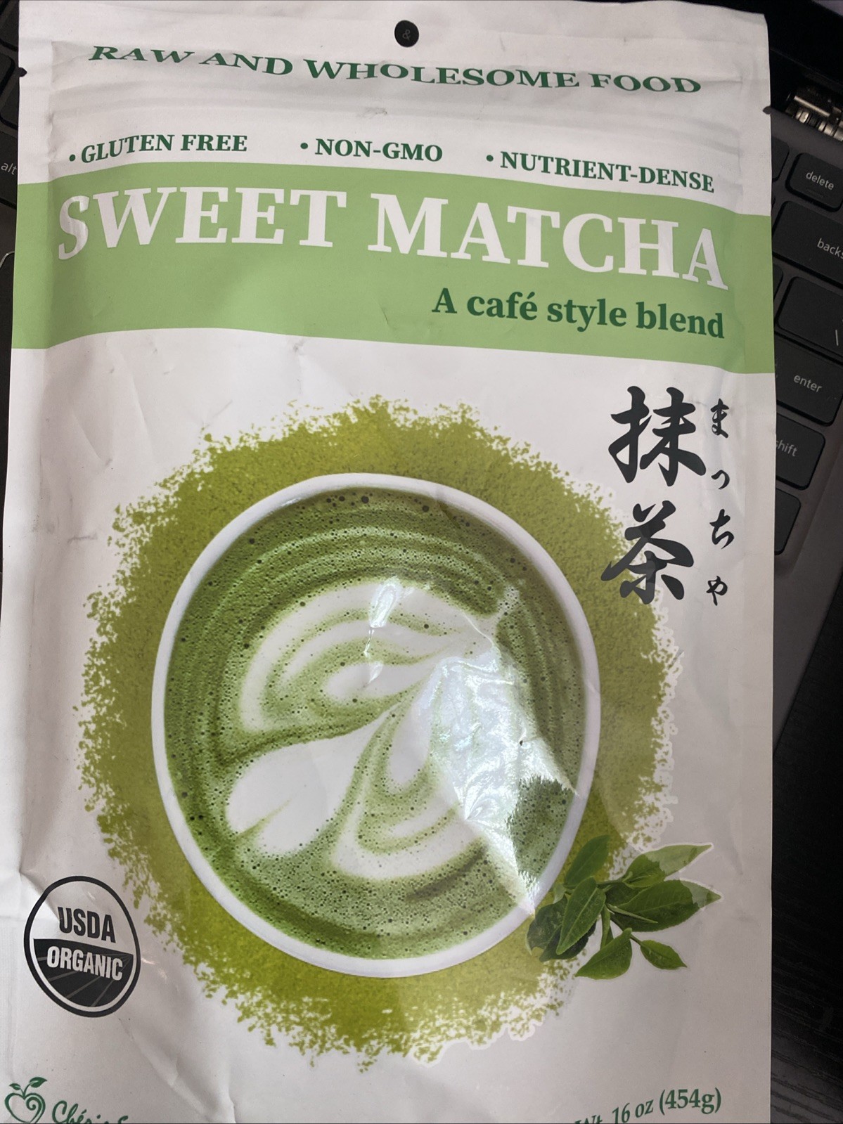 Cherie Sweet heart Organic Sweet Matcha Green Tea Powder – 16 oz