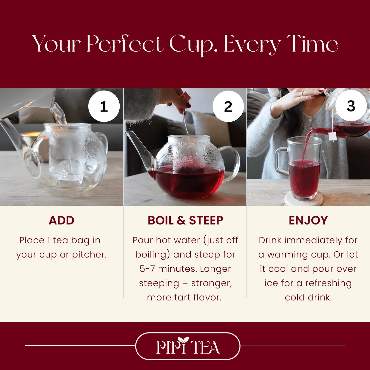Organic Hibiscus Tea Bags – Caffeine Free Herbal Tea Rich in Antioxidants, No…