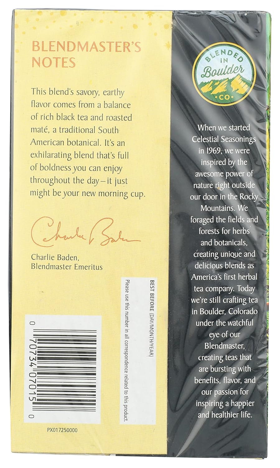 Celestial Seasonings Morning Thunder Tea, 20 Ct