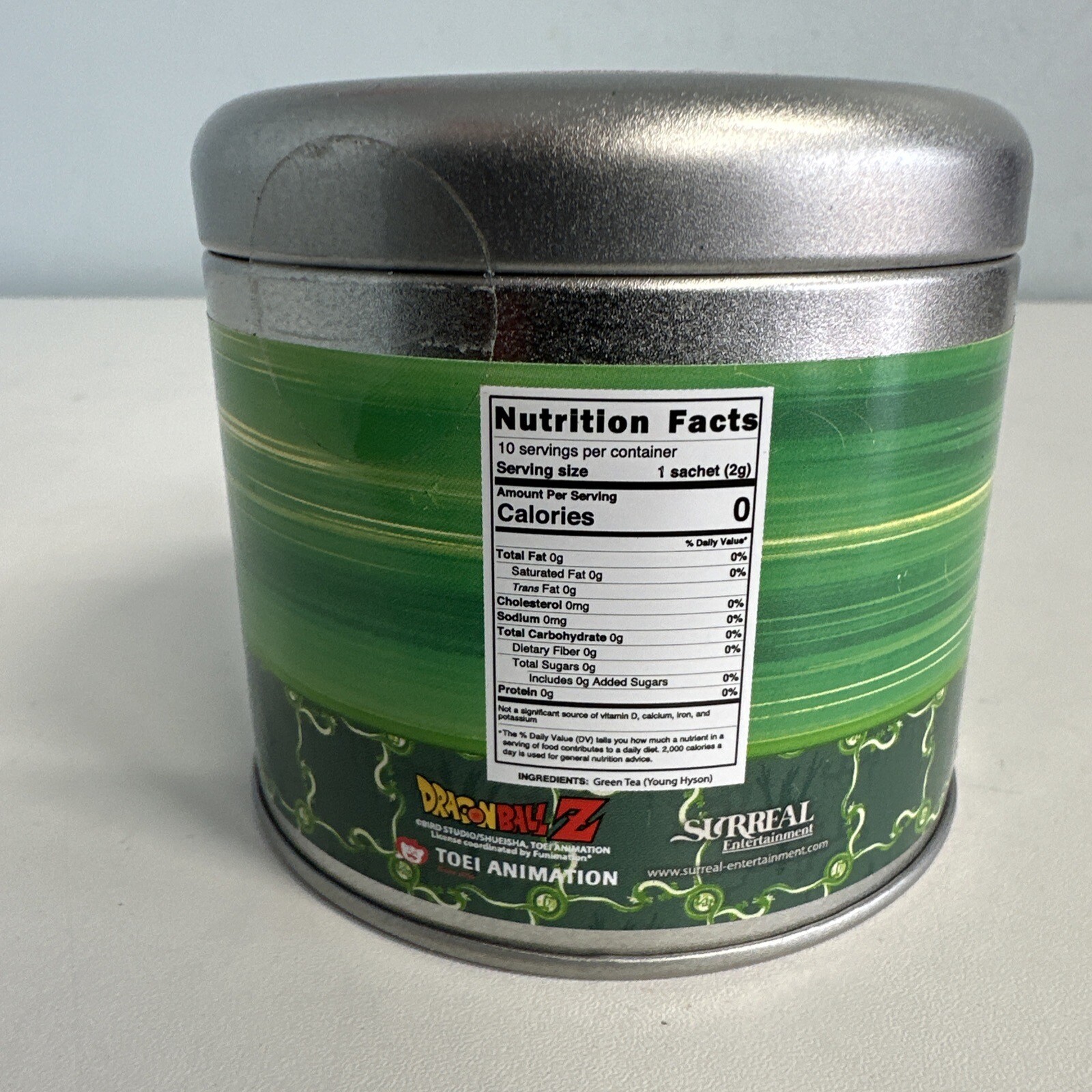 Dragon Ball Manga Green Tea .7oz Best before January 2025 Green Tea 10-Satchet T