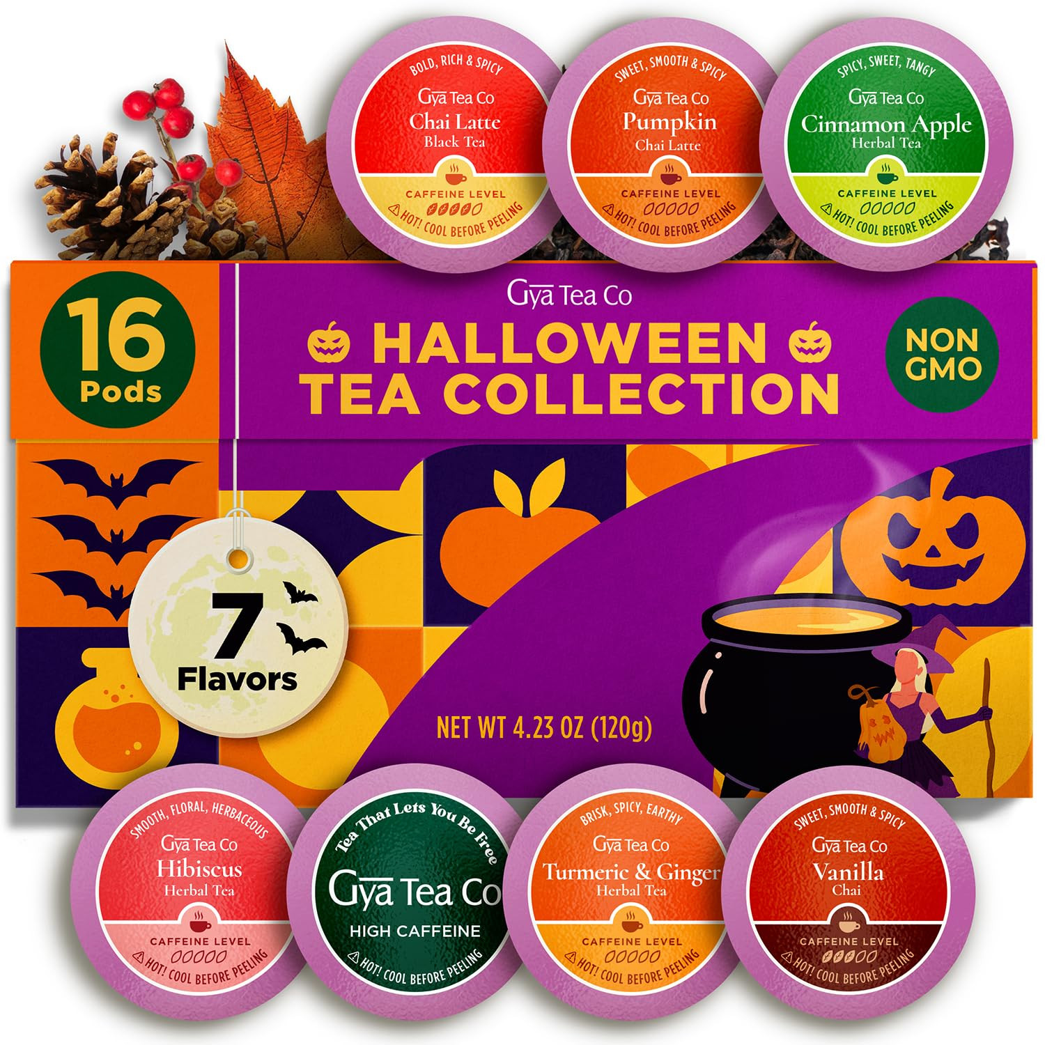 Her Wellness Tea Pod Collection Gift Set (16 Count) – Different Flavors Assorted